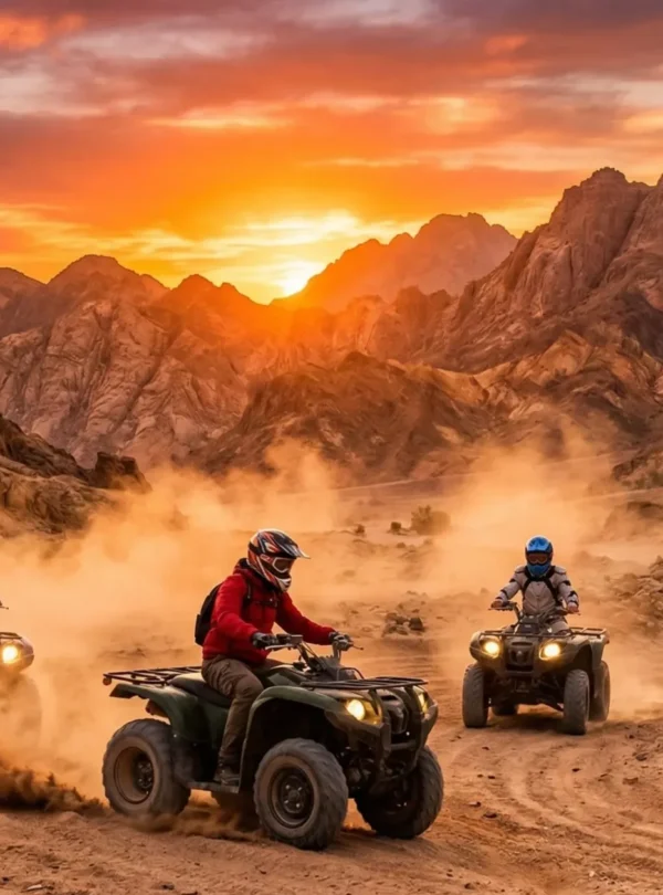 Quad bike desert safari at sunset - Adventure tours in Sharm El Sheikh and Hurghada
